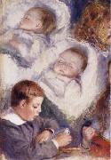 Studies of the Berard Children Pierre Renoir